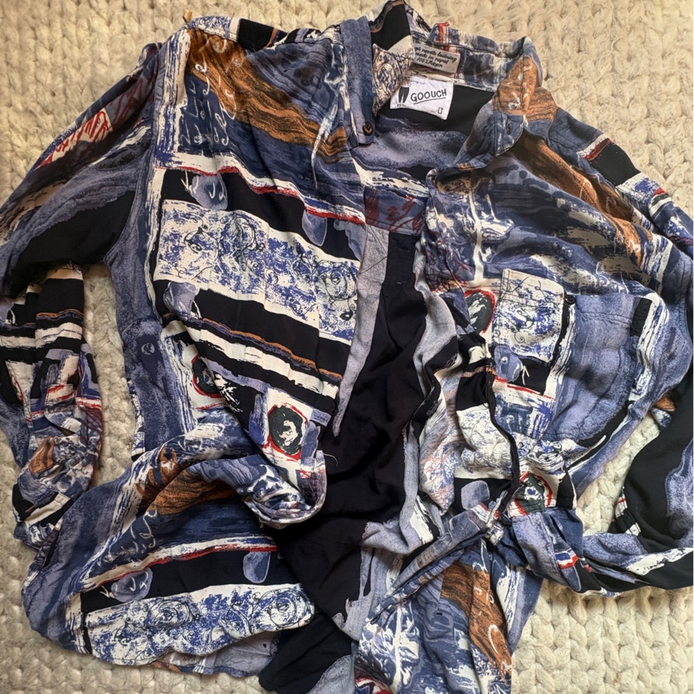 Abstract art shirt dress